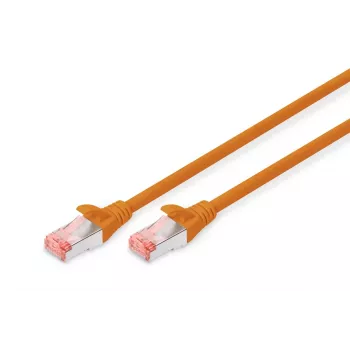 DIGITUS jungiamasis kabelis - CAT6 - S/FTP - Snagless - Cu - 1m - oranžinis