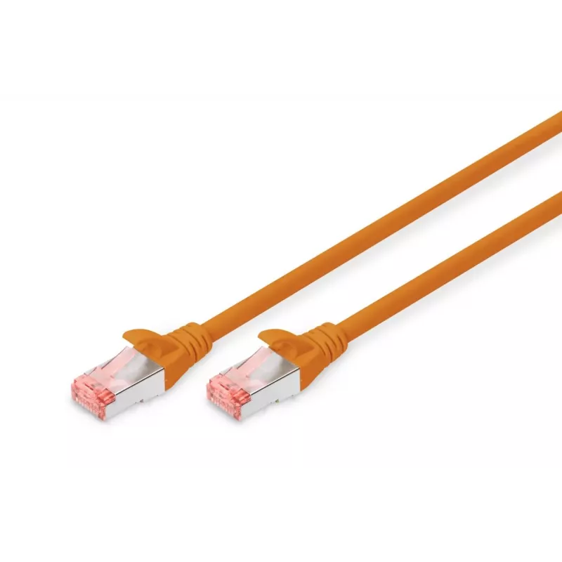 DIGITUS jungiamasis kabelis - CAT6 - S/FTP - Snagless - Cu - 1m - oranžinis