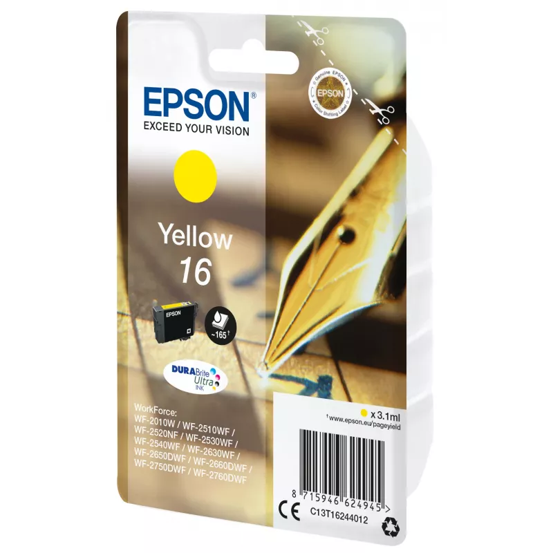 Epson Pen and crossword Vienetas Geltonas 16 DURABrite Ultra rašalas