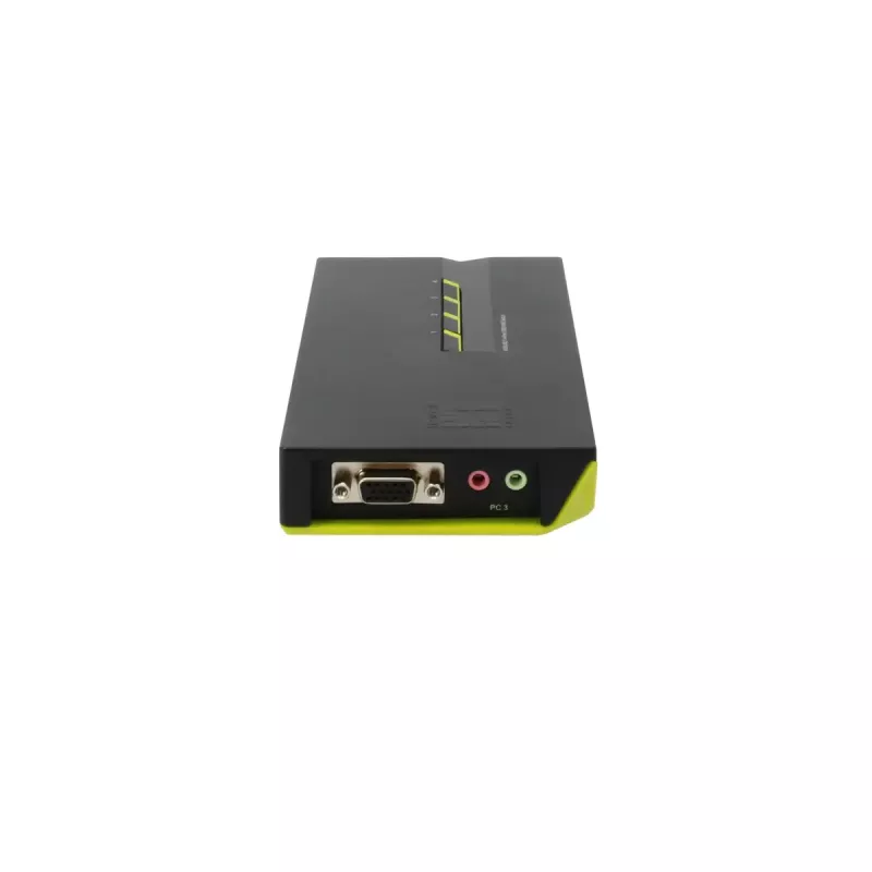 LevelOne 4 prievadų USB VGA KVM jungiklis, garso palaikymas