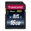 Flash Memory Transcend 16GB SDHC Class 10 TS16GSDHC10