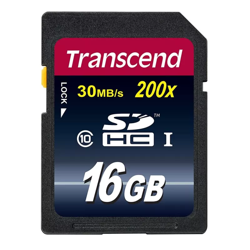 Flash Memory Transcend 16GB SDHC Class 10 TS16GSDHC10
