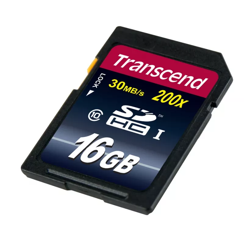 Flash Memory Transcend 16GB SDHC Class 10 TS16GSDHC10