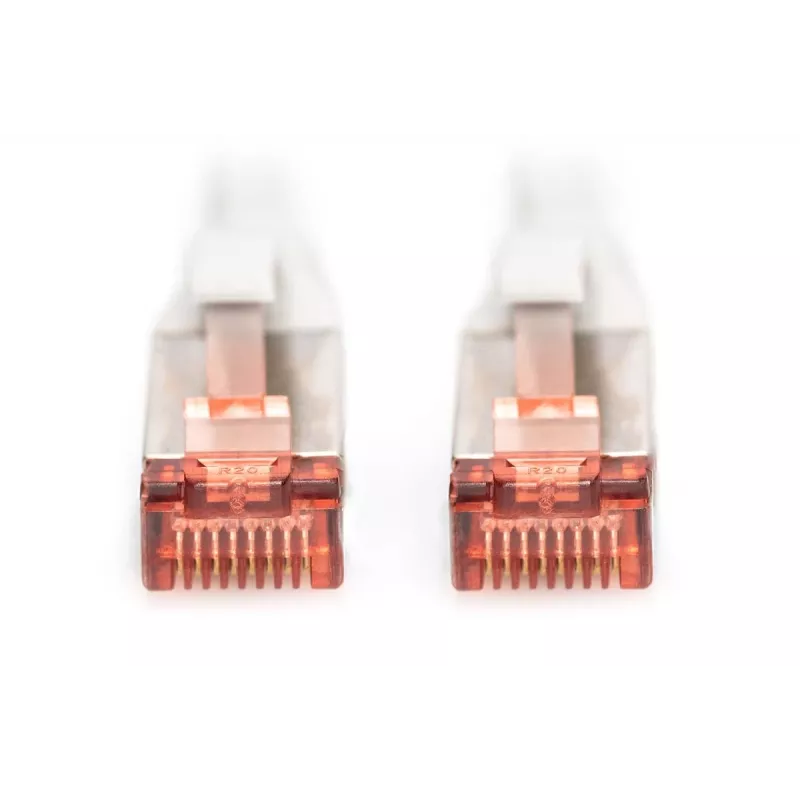 DIGITUS komutacinis kabelis - CAT6 - S/FTP - be užkliuvimų - Cu - 5 m - pilkas