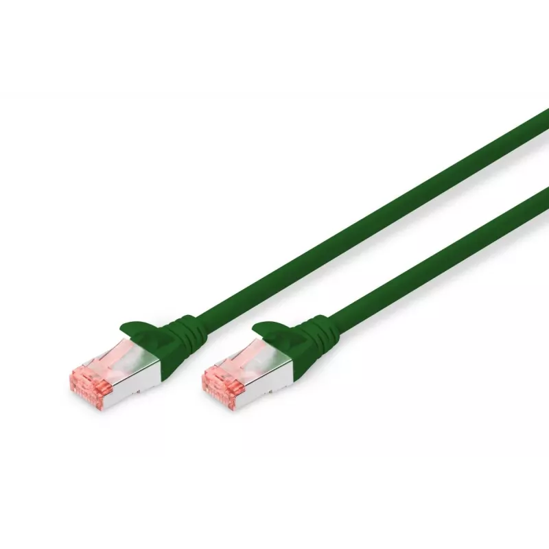 DIGITUS komutacinis kabelis varinis laidininkas - CAT6 - S/FTP - be užkabinimo - 2 m - žalias