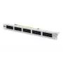 DIGITUS CAT 3 ISDN pataisų skydas, neekranuotas 50 prievadų RJ45, 8P4C, LSA, 1U, montuojamas stove, spalva pilka RAL 7035