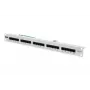 DIGITUS CAT 3 ISDN pataisų skydas, neekranuotas 25 prievadų RJ45, 8P4C, LSA, 1U, montuojamas į stovą, spalva pilka RAL 7035