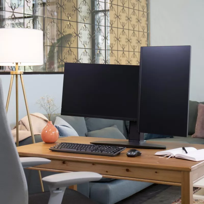 Dvigubas monitoriaus kėlimo stovas Ergotron Neo Flex 62,2 cm juodas