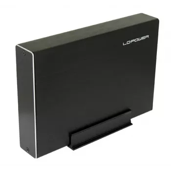 LC-POWER Išorinis 3,5 inch standžiojo disko korpusas, USB-C, aliuminis, juodas LC-35U3-Becrux-C1