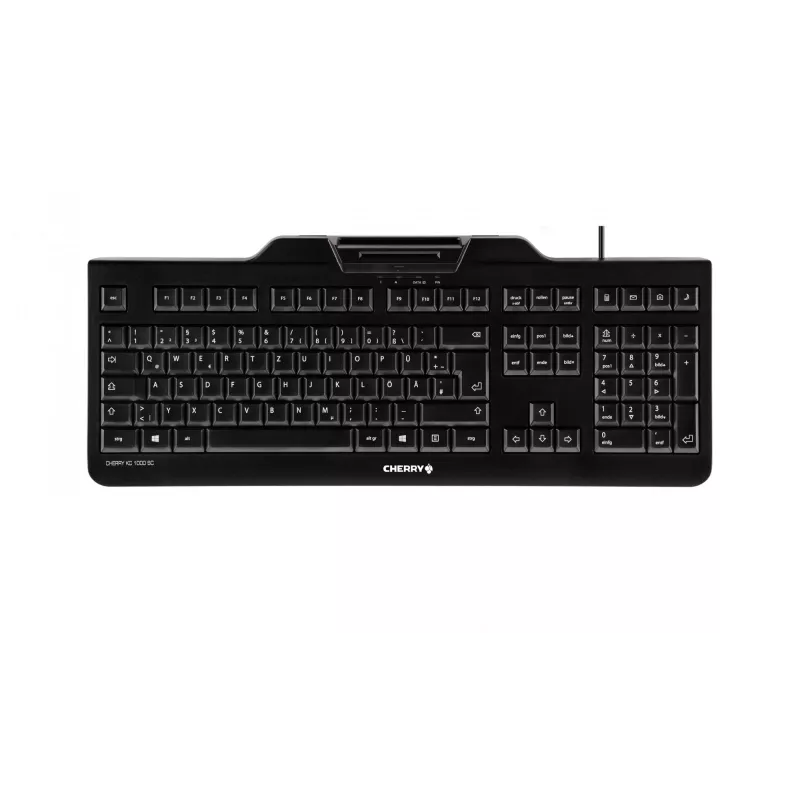 Contour Design KC 1000 SC klaviatūra, skirta biurui, USB, QWERTZ, vokiška, juoda
