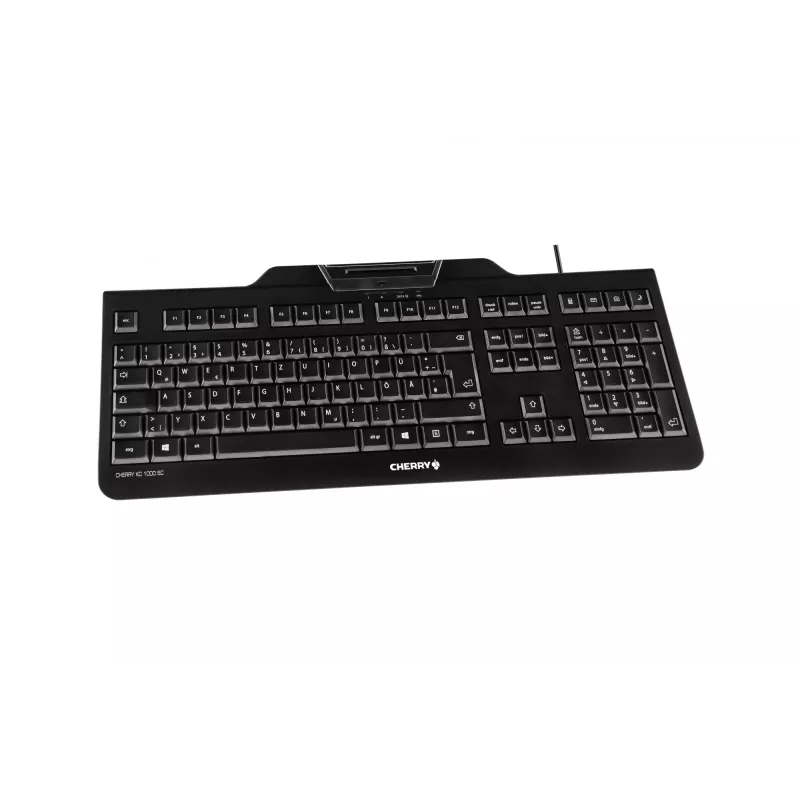 Contour Design KC 1000 SC klaviatūra, skirta biurui, USB, QWERTZ, vokiška, juoda