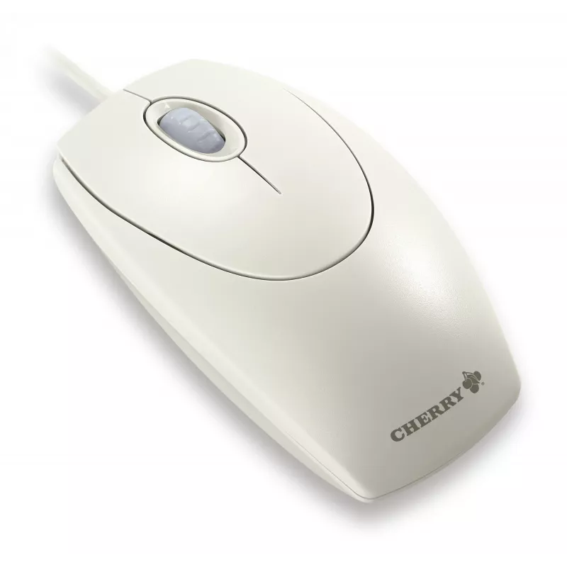 CHERRY WHEELpelė OPTICAL laidinė pelė, šviesiai pilka, PS2/USB