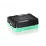 LevelOne USB spausdinimo serveris, juoda, žalia, aktyvumas, ryšys, maitinimas, būsena, Taivanas, Ethernet LAN, IEEE 802.3, IEEE 802.3u, 10,100 Mbit/s