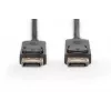 DIGITUS DisplayPort jungiamasis kabelis, DP M/M, 15m su užraktu, Full HD 1080p juodas