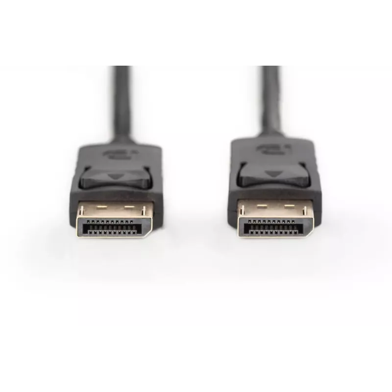 DIGITUS DisplayPort jungiamasis kabelis, DP M/M, 15m su užraktu, Full HD 1080p juodas