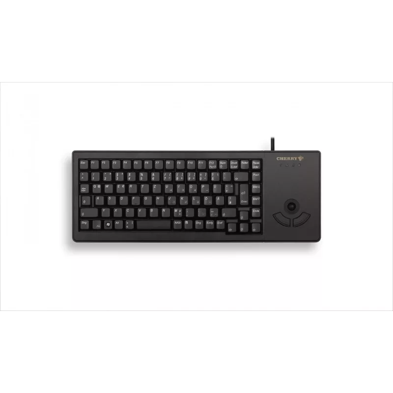 CHERRY XS Trackball G84-5400 klaviatūra Ofisinis USB QWERTZ Vokiška Juoda