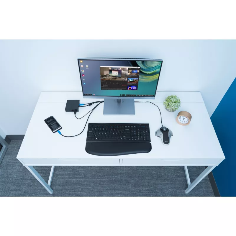 Kensington Orbit Optical Trackball, abiem rankoms tinkama, optinis, USB Type-A, sidabrinis
