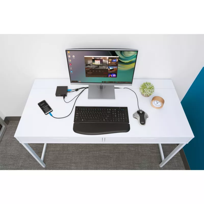 Kensington Orbit Optical Trackball, abiem rankoms tinkama, optinis, USB Type-A, sidabrinis