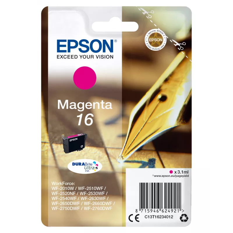 Epson Pen and crossword Singlepack Magenta 16 DURABrite Ultra rašalas