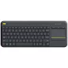 LOGITECH Wireless Touch Keyboard K400 Plus - Juoda - Qwerty Dutch