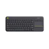 LOGITECH Wireless Touch Keyboard K400 Plus - Juoda - Qwerty Dutch