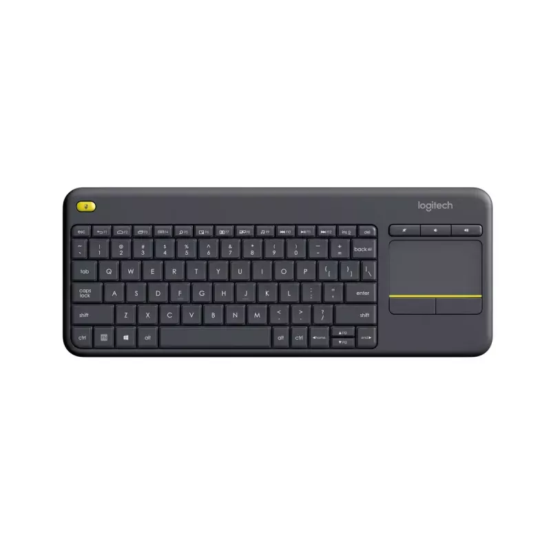 LOGITECH Wireless Touch Keyboard K400 Plus - Juoda - Qwerty Dutch