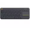 LOGITECH Wireless Touch Keyboard K400 Plus - Juoda - Qwerty Dutch