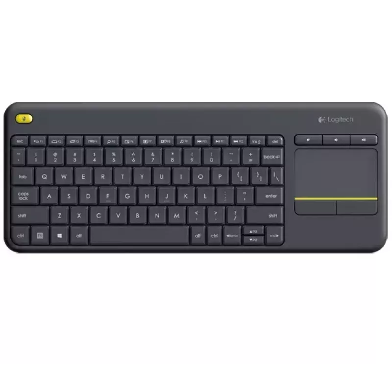 LOGITECH Wireless Touch Keyboard K400 Plus - Juoda - Qwerty Dutch
