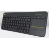 LOGITECH Wireless Touch Keyboard K400 Plus - Juoda - Qwerty Dutch