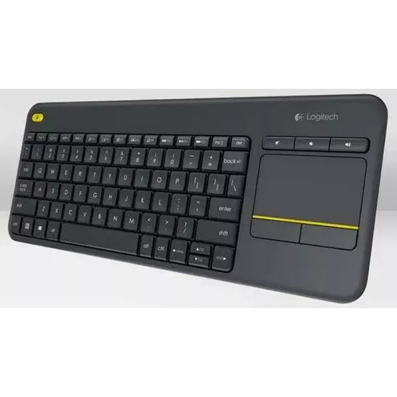 LOGITECH Wireless Touch Keyboard K400 Plus - Juoda - Qwerty Dutch