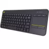 LOGITECH Wireless Touch Keyboard K400 Plus - Juoda - Qwerty Dutch
