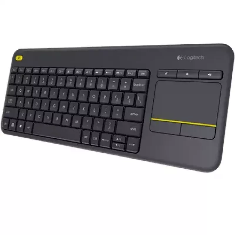 LOGITECH Wireless Touch Keyboard K400 Plus - Juoda - Qwerty Dutch