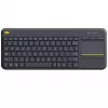 LOGITECH Wireless Touch Keyboard K400 Plus - Juoda - Qwerty Dutch