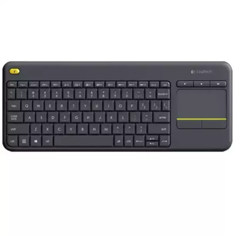 LOGITECH Wireless Touch Keyboard K400 Plus - Juoda - Qwerty Dutch