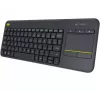 LOGITECH Wireless Touch Keyboard K400 Plus - Juoda - Qwerty Dutch
