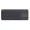 LOGITECH Wireless Touch Keyboard K400 Plus - Juoda - Qwerty Dutch