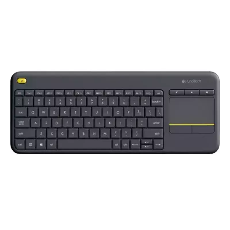 LOGITECH Wireless Touch Keyboard K400 Plus - Juoda - Qwerty Dutch