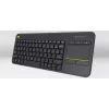 LOGITECH Wireless Touch Keyboard K400 Plus - Juoda - Qwerty Dutch