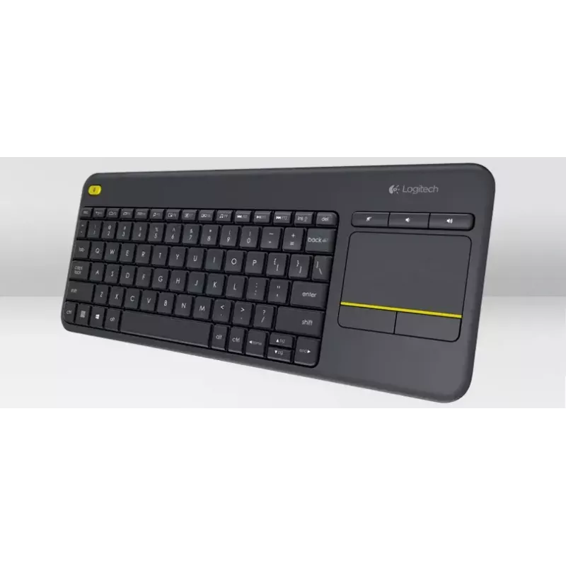 LOGITECH Wireless Touch Keyboard K400 Plus - Juoda - Qwerty Dutch