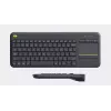 LOGITECH Wireless Touch Keyboard K400 Plus - Juoda - Qwerty Dutch