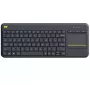 LOGITECH Wireless Touch Keyboard K400 Plus - Juoda - Qwerty Dutch