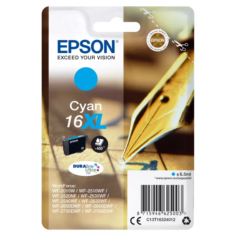 Epson Pen and crossword Singlepack Žydra 16XL DURABrite Ultra Ink