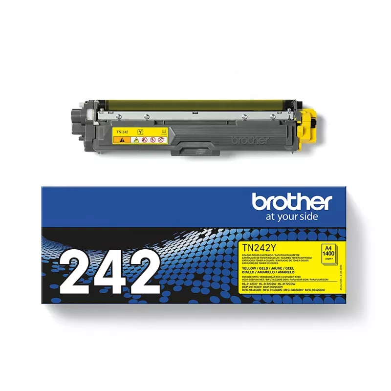 Brother TN-242Y tonerio kasetė 1 vnt. Originali geltona