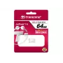 TRANSCEND Jetflash 710 - 64GB USB atmintukas - USB 3.0 - TLC - sidabrinis