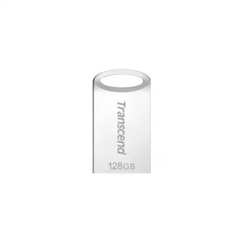 TRANSCEND Jetflash 710 - 64GB USB atmintukas - USB 3.0 - TLC - sidabrinis
