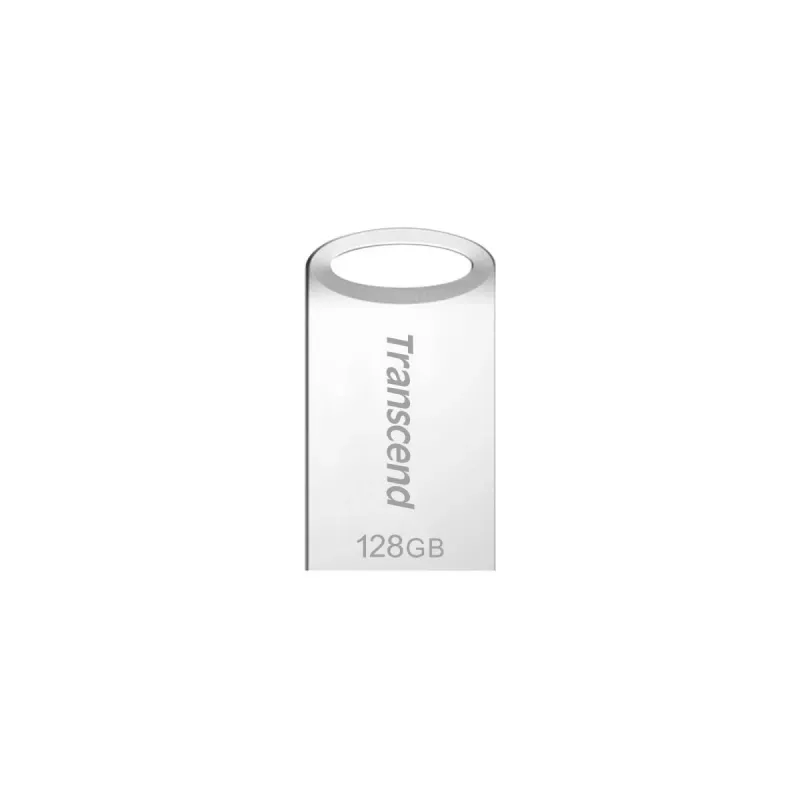 TRANSCEND Jetflash 710 - 64GB USB atmintukas - USB 3.0 - TLC - sidabrinis