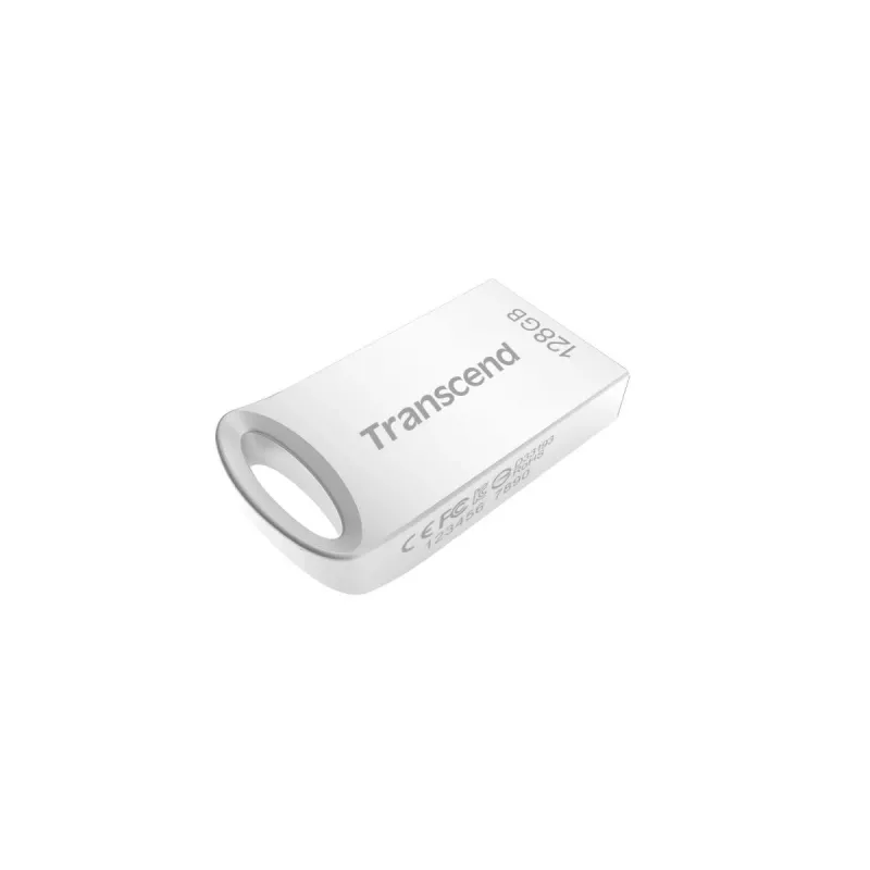 TRANSCEND Jetflash 710 - 64GB USB atmintukas - USB 3.0 - TLC - sidabrinis