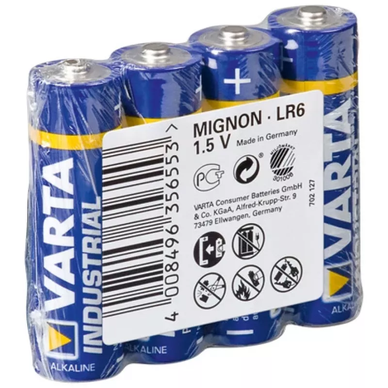 VARTA Industrial Pro Mignon AA LR6 baterija (4 vnt. folijoje)