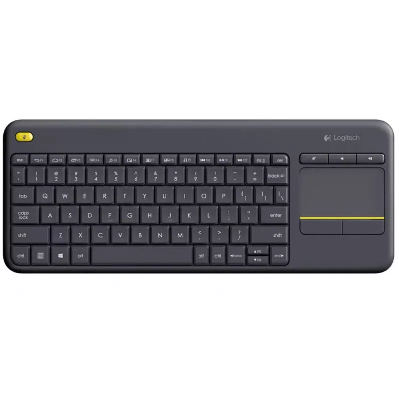 LOGITECH belaidė jutiklinė klaviatūra K400 Plus – juoda – QWERTZ vokiška