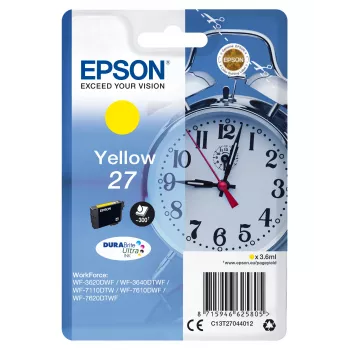 Epson žadintuvas Vienos pakuotės Geltona 27 DURABrite Ultra rašalas